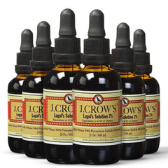 J.CROW'S Lugol's iodine 2-percent bottle with dropper for precise dosing