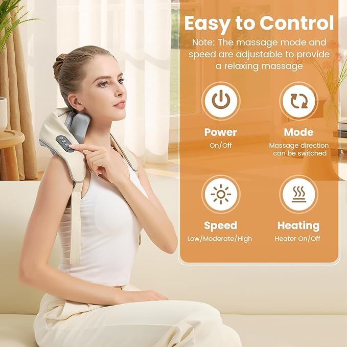 Jdfdexc heat function image showcases warm, comforting touch during a massage session.