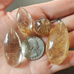 JDFlying golden rutile quartz with bright needle inclusions