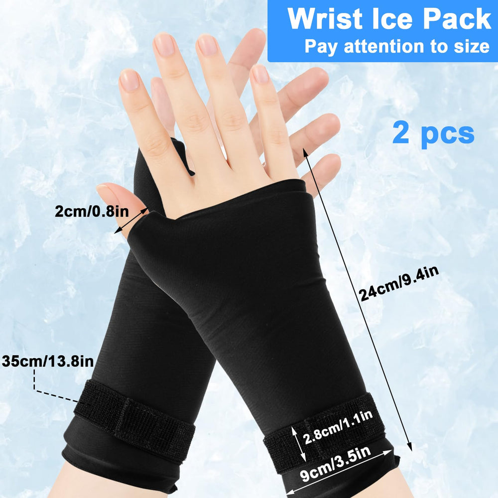 JDVBDNK hand ice pack slips on securely for hands-free cooling.