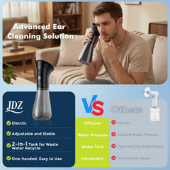 JDZ adjustable-pressure-controls close-up for sensitive ears.