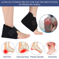 Jeere adjustable-fit heel protectors with elastic laces for secure wear.