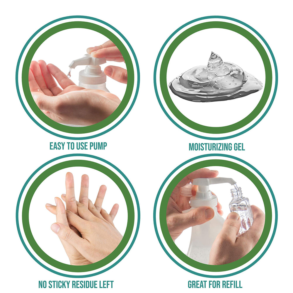 JerMee Aloe Vera Vitamin E formula nourishes while sanitizing hands.