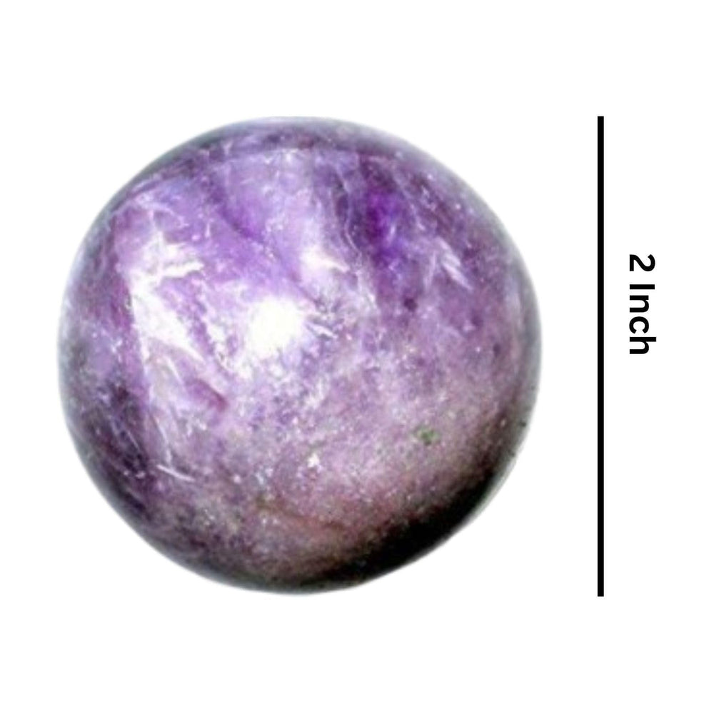 Jet International amethyst sphere on stand for desk display and soothing ambience
