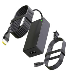 JFJDSM 65W adapter front view powering a ResMed AirSense CPAP device.