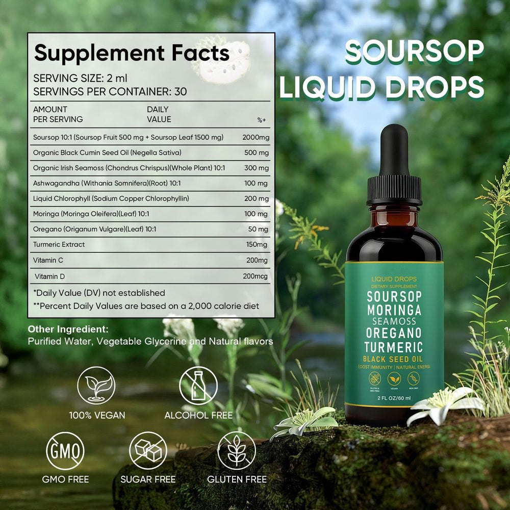 QIZFYZZ Soursop Bitters Drops in glass with water for mixing