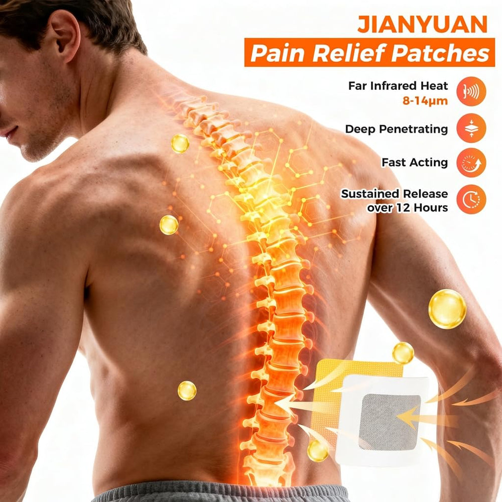 JIANYUAN knee patch provides long lasting heat for joint comfort