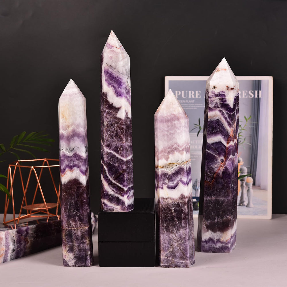 JIC Gem chevron amethyst gift for crystal lovers and collectors