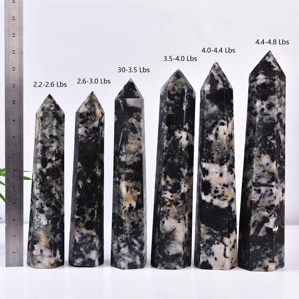 JIC Gem tourmaline wand on desk offers natural elegance and calm