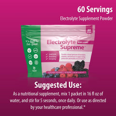 Jigsaw Electrolyte Supreme 60 servings packaging highlights value and convenience.