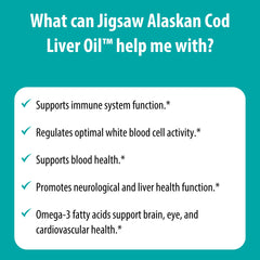Jigsaw Health Cod Liver Oil vitamins A and D close-up.