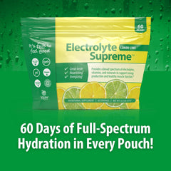 Ingredient list of Jigsaw Health Electrolyte Supreme highlights minerals and vitamins for hydration.