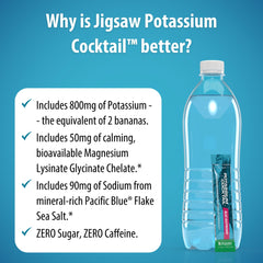 Jigsaw Health Potassium Cocktail blue raspberry serve ready-to-drink or mix.