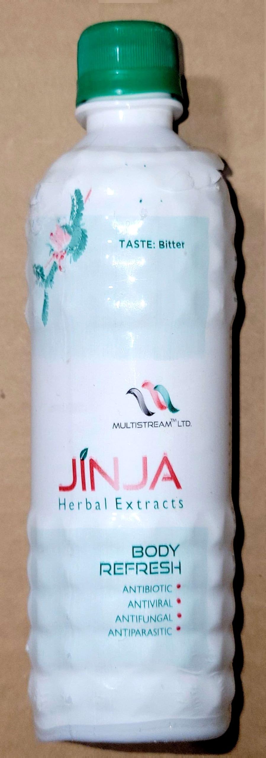 Jinja Herbal Extract ingredients spread showing herbal blend