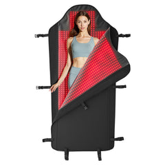 JINKEE full body red light therapy mat laid flat for wide coverage and relief.