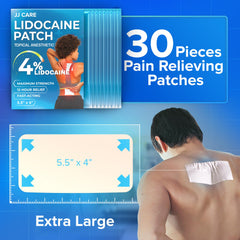 Menthol cooling sensation accompanying lidocaine patch during use