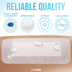 JJ CARE sterile waterproof wound dressing guards lightly draining wounds