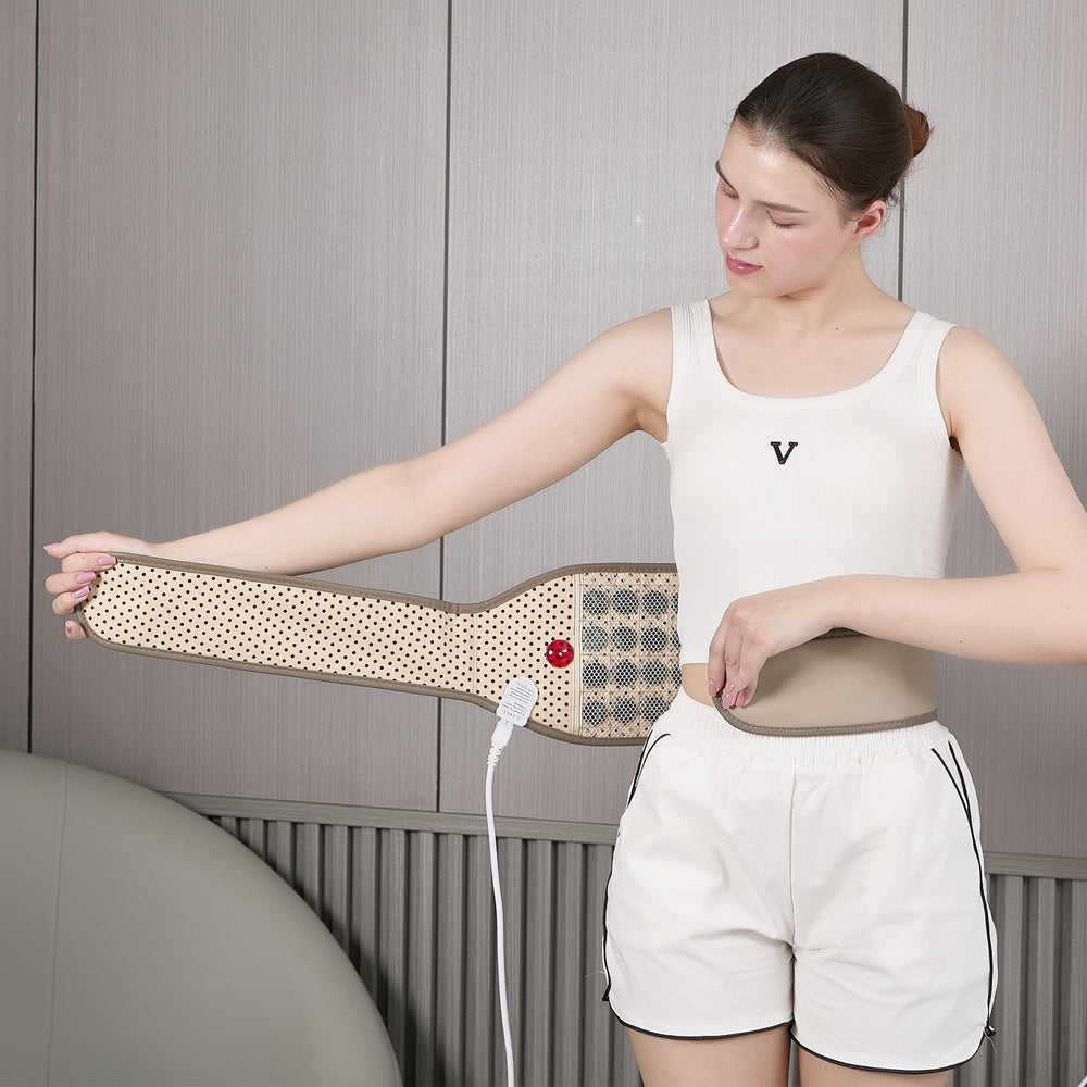 JKIUI Jade-Tourmaline heating pad interior view for deep warmth and soothing comfort.