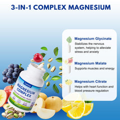 JKrova Reacted Magnesium capsules close-up illustrating three effective magnesium forms
