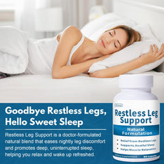 Jkrova Restless Legs Relief USA-made quality badge on packaging.