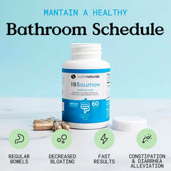 JLM Nutritionals SuperNaturals IBSolution ingredients closeup showcases psyllium husk and botanicals