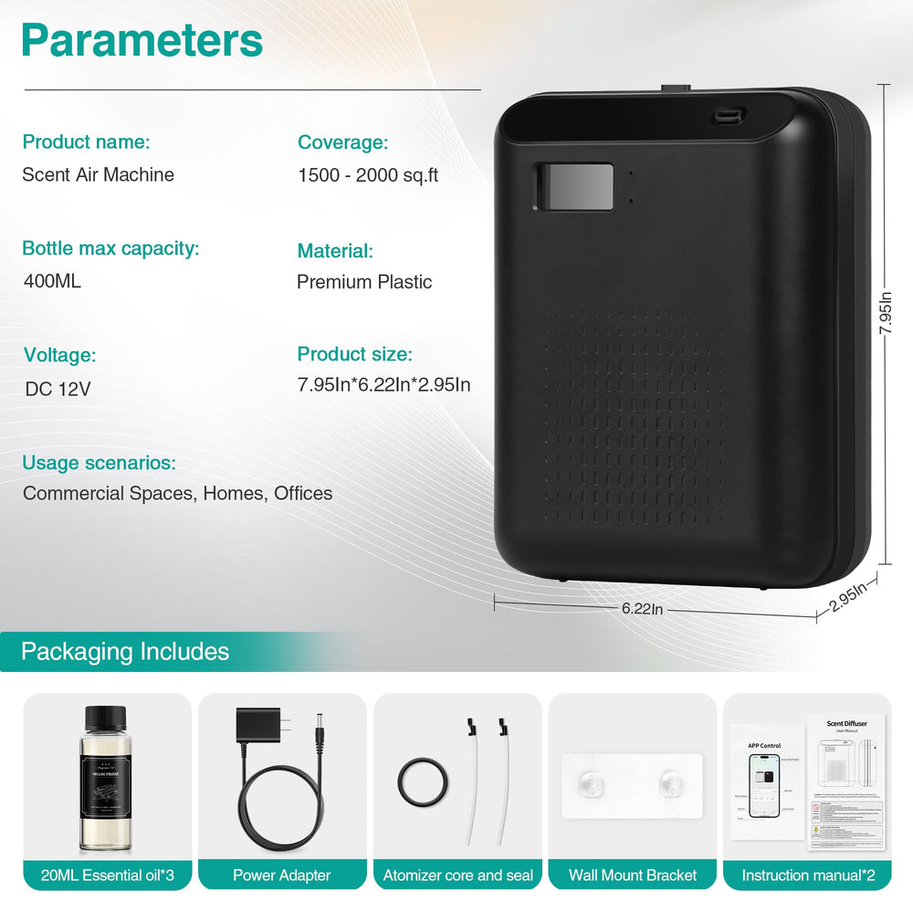 JM-X2 Pro Scent Air Starter Kit adds hotel-grade ambience to lobbies and lounges.