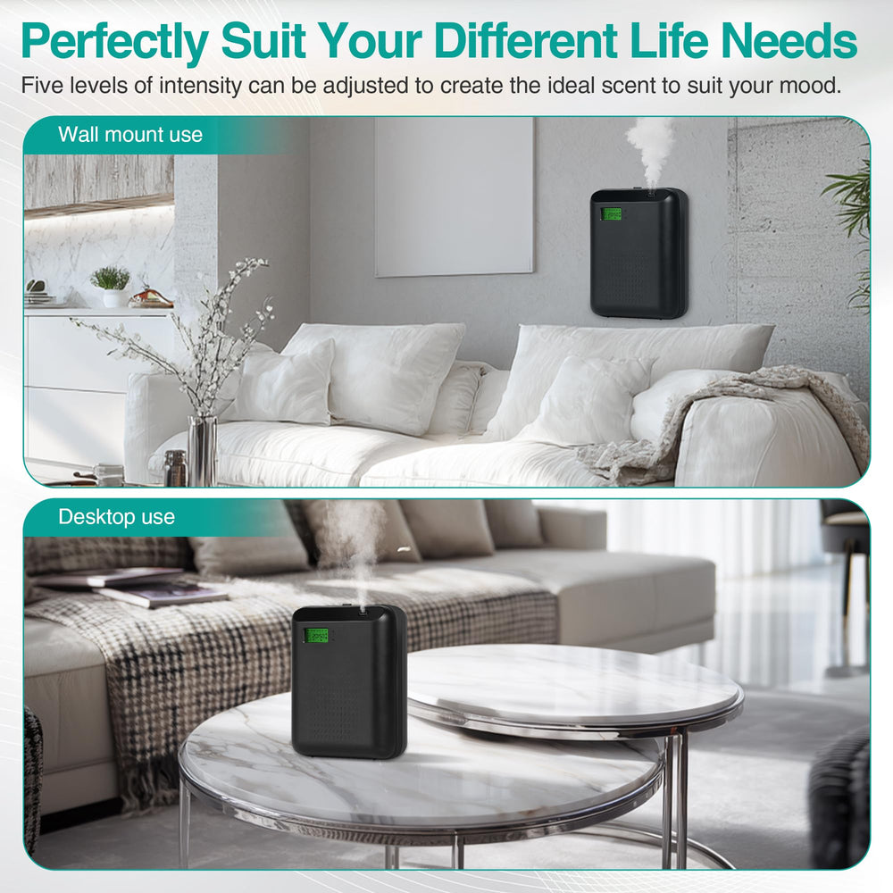 JM-X2 Pro Scent Air Starter Kit supports WiFi and Bluetooth control for easy scheduling.