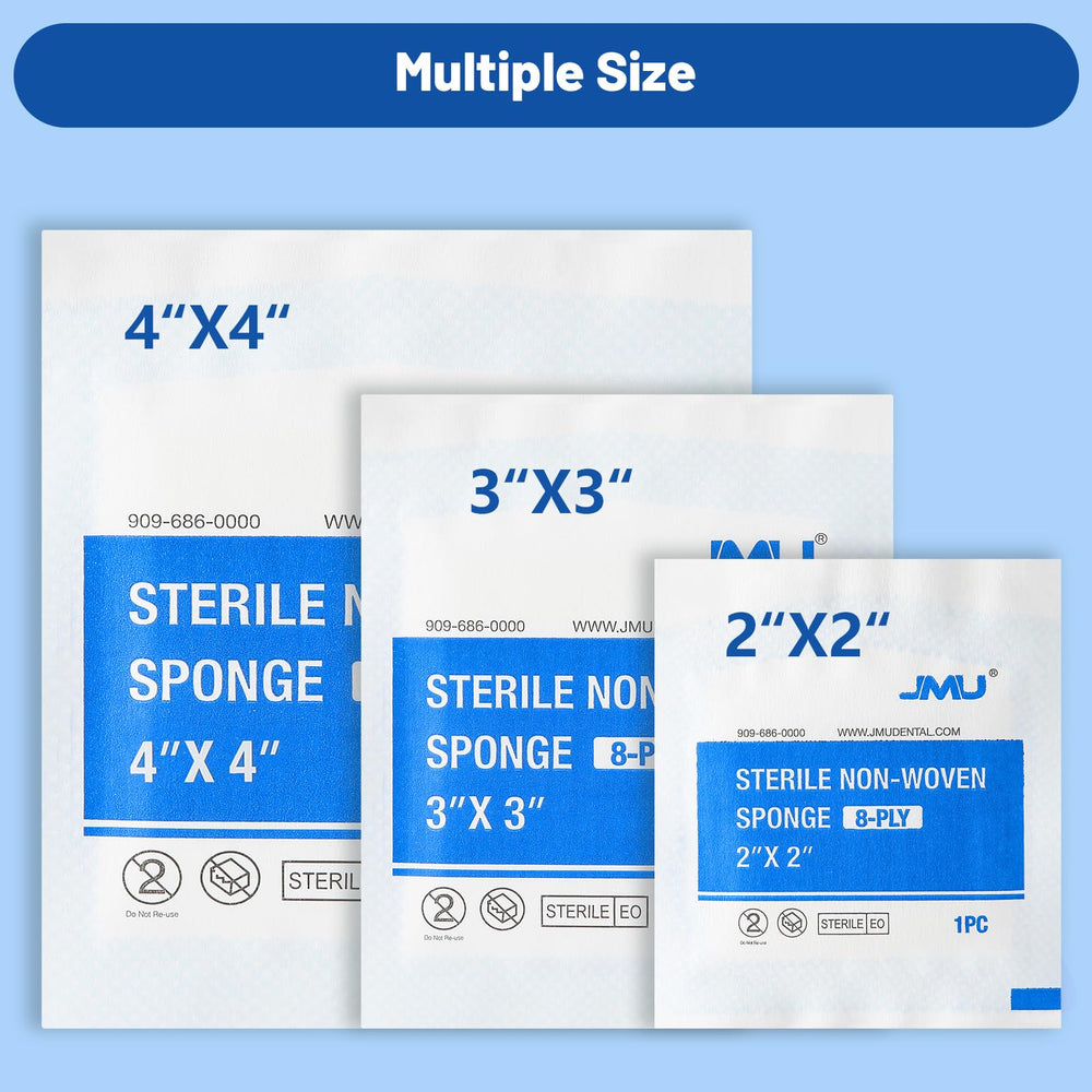 JMU soft, lint-free gauze protects delicate skin during applications.