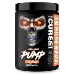 JNX SPORTS The Curse! Pump bottle shows stimulant-free pump support during workouts.
