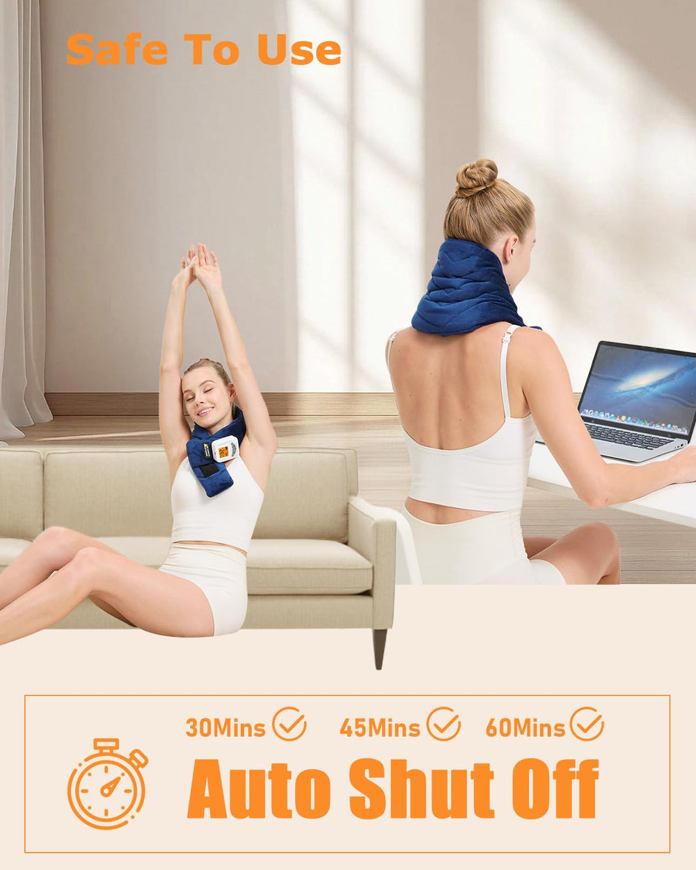 Jobyna 5000mAh battery pack powers cordless heat therapy on the go.