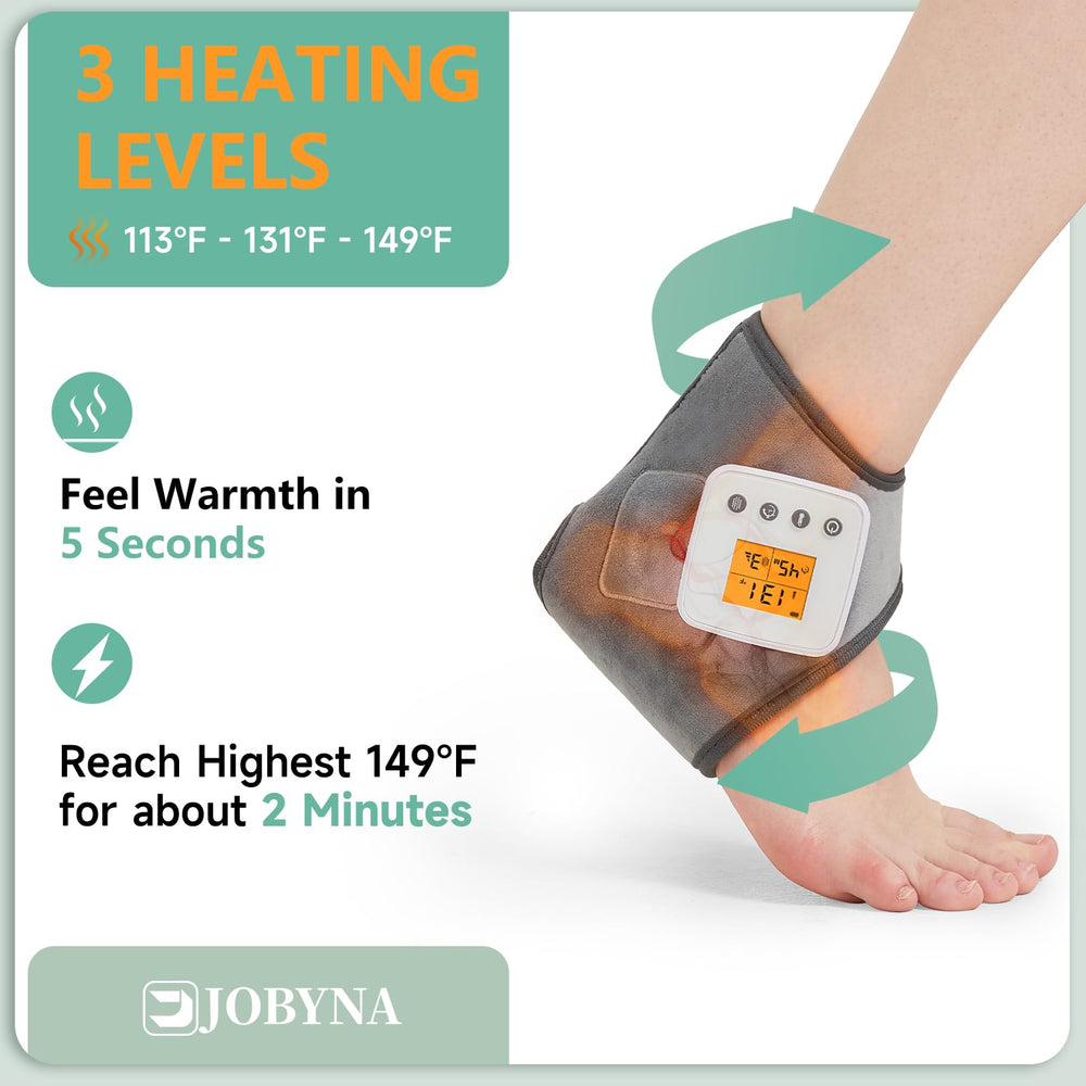 JOBYNA ankle massager 3000mAh battery for long sessions.
