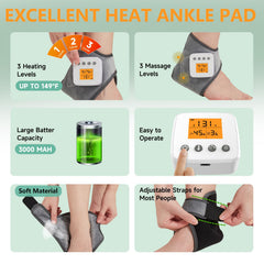 JOBYNA ankle massager auto shut-off promotes safe use.