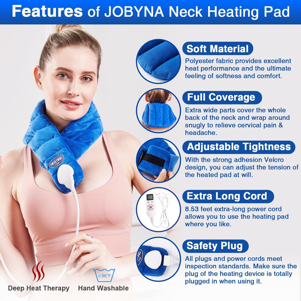 Jobyna auto shut-off timer demonstrates safe, energy-saving heating sessions.