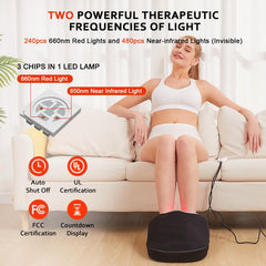 JOBYNA foot wrap fully wrapped around the foot, close-up for comprehensive heat exposure