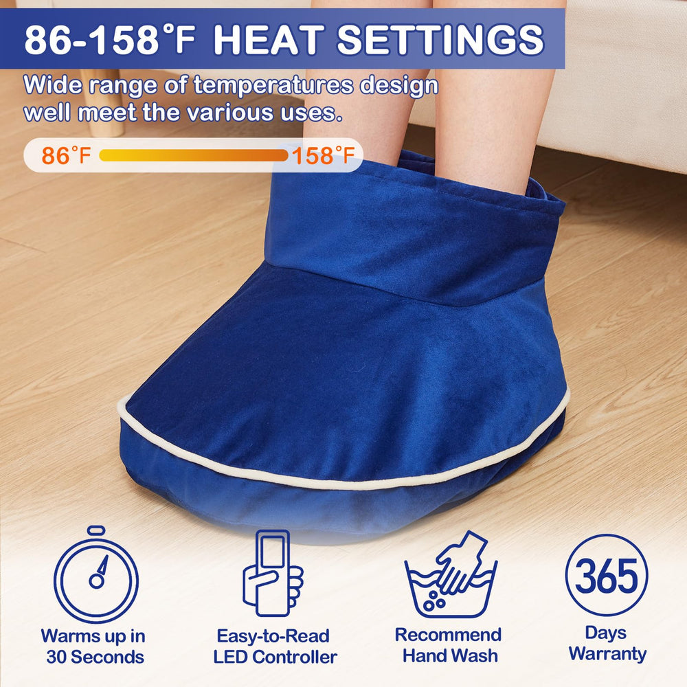 JOBYNA padded fabric wrap provides soft contact against cold feet.