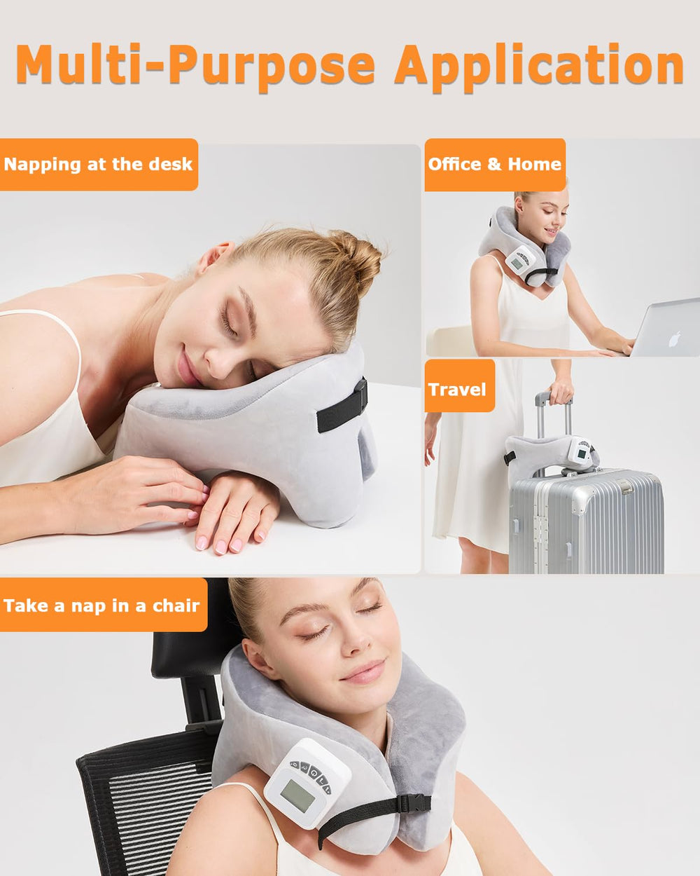 JOBYNA memory cotton inner core contours to your neck for support