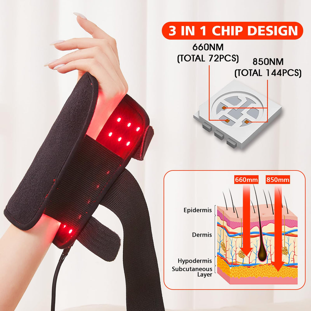 Jobyna wrist wrap three heat levels offer customizable comfort.