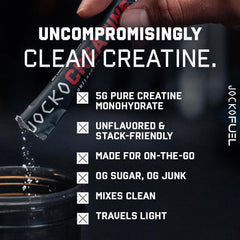 Close-up of creatine monohydrate sachets suitable for quick mixing.