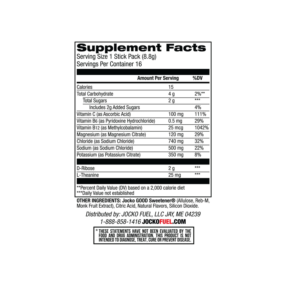 Dissolving Jocko Fuel Hydrate packets in water demonstrates fast electrolyte intake.