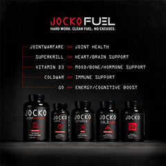 Pouring Jocko Fuel capsules from the bottle for a simple daily routine