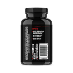 Jocko Fuel Magnesium Complex in gym setting hints at post-workout recovery.
