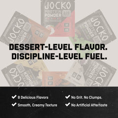 Jocko Fuel Molk closeup of scoop and powder texture.