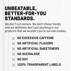Vanilla flavor nutrition facts close-up showing 180 calories.