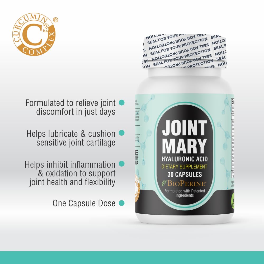 JOINT MARY ingredients including glucosamine and chondroitin support joints.