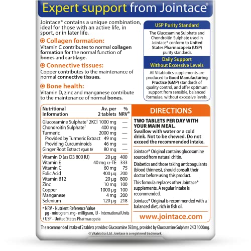 Jointace blister pack showing convenient daily supplement for mobility