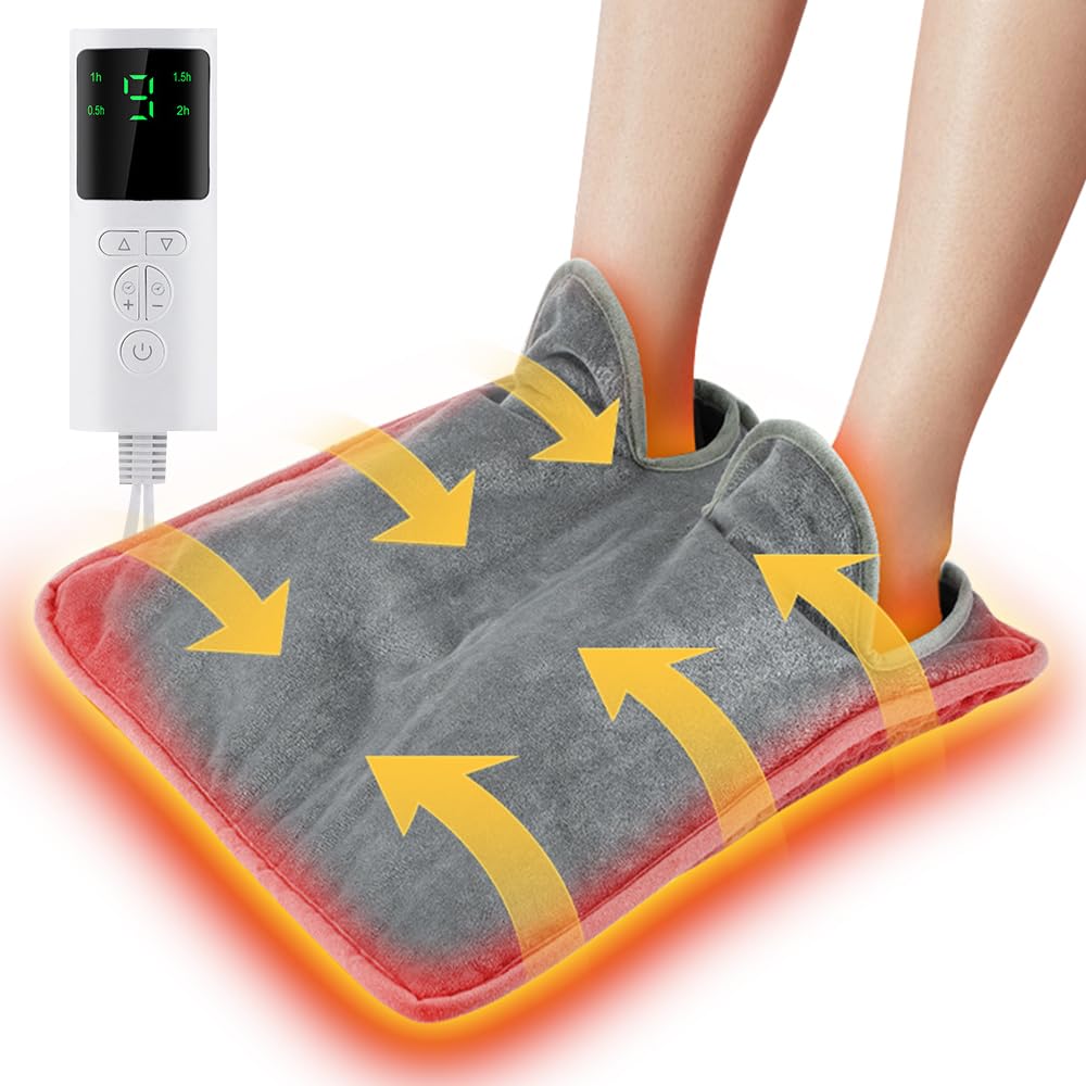 JORICUTY electric foot warmer with soft-flannel fabric for cozy warmth