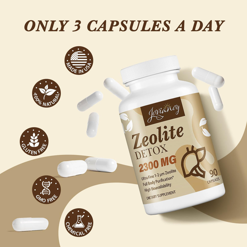 Jovianoy Zeolite Detox lifestyle image suggests daily energy support.
