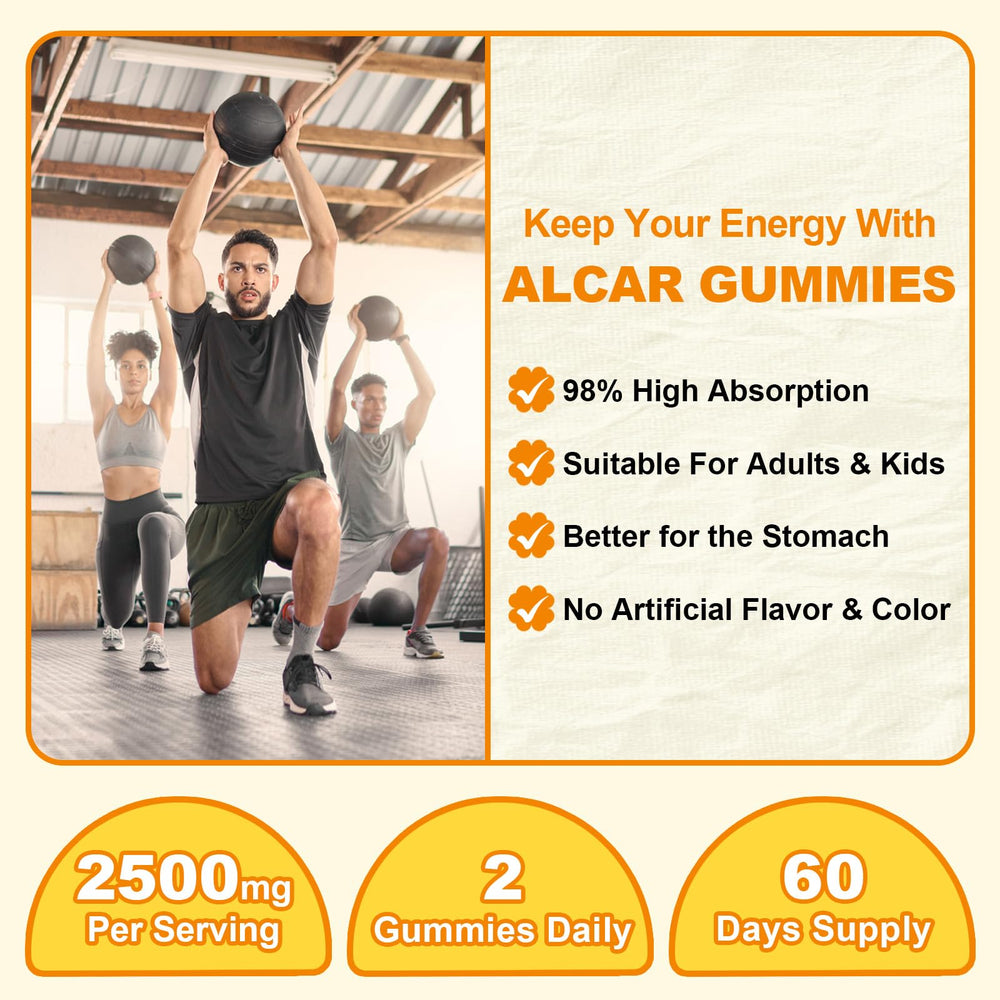 JOVITHEA Acetyl L-Carnitine gummies morning routine addition for energy.