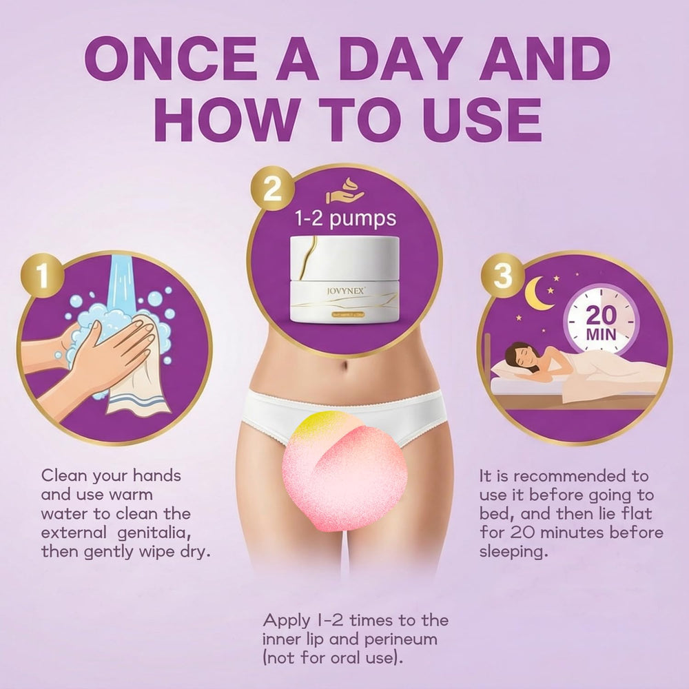 Applying JOVYNEX estriol cream demonstrates smooth glide and quick absorption