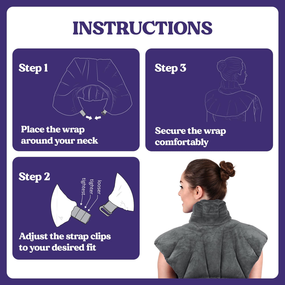 Joy & Grace heating pad care guide image for safe maintenance